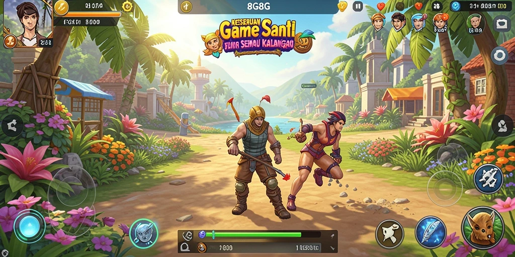 Gameplay seru yang memadukan tantangan dan kesenangan.
