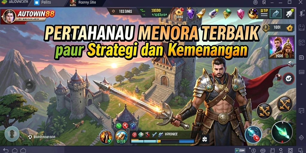Tampilan gameplay intens dan strategis dalam AUTOWIN88.