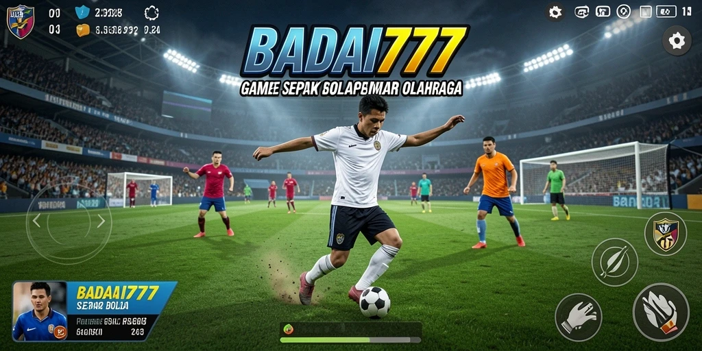 Tampilan gameplay seru dari BADAI777 yang penuh aksi.