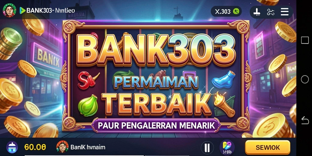 Screenshot gameplay BANK303 menampilkan keseruan dan keindahan desain slot.