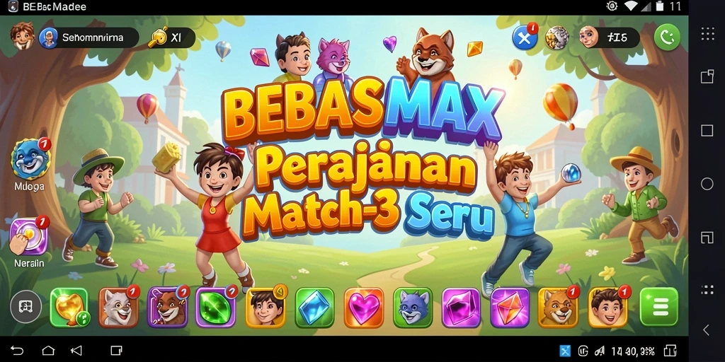 Pengalaman seru bermain Match-3 dengan BEBASMAX.