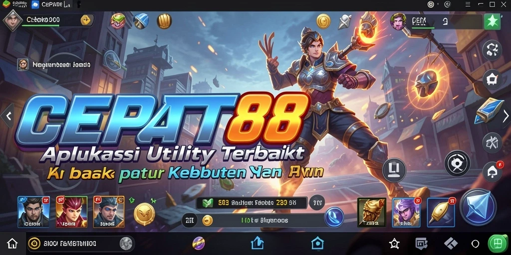 Tampilan antarmuka sederhana dan intuitif dari CEPAT88.