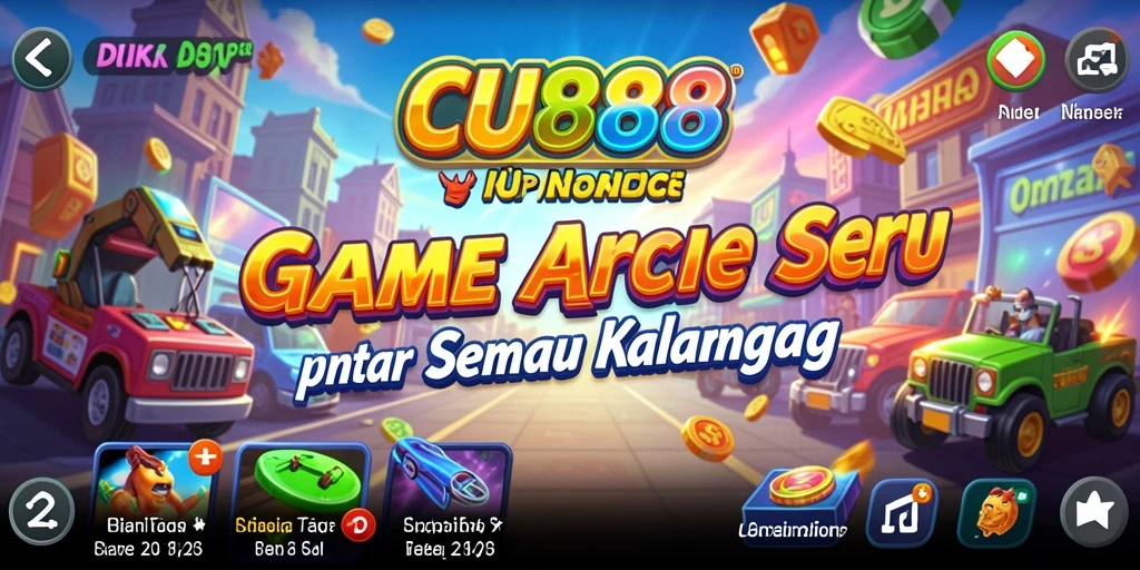 Tampilan gameplay seru dari CU888 dengan grafis menarik dan tantangan mendebarkan.