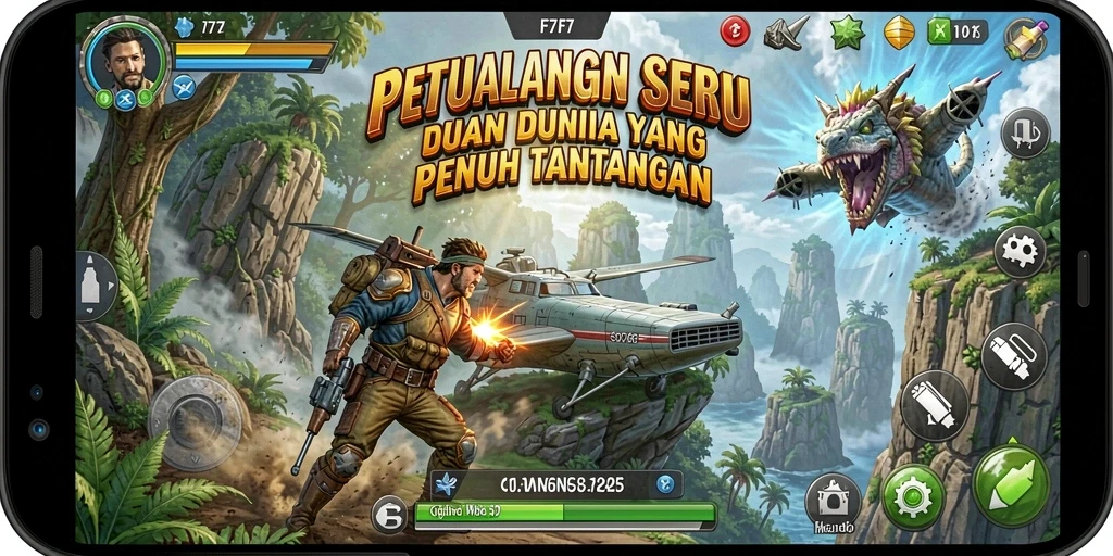 Tangkapan layar gameplay F7F7 dalam petualangan yang mendebarkan.