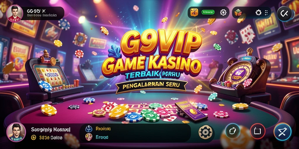 Screenshot gameplay G9VIP menunjukkan keseruan permainan kasino yang menarik.