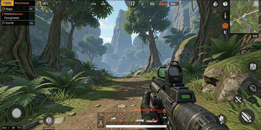 Screenshot gameplay GT777 yang menampilkan aksi seru dalam TPS.