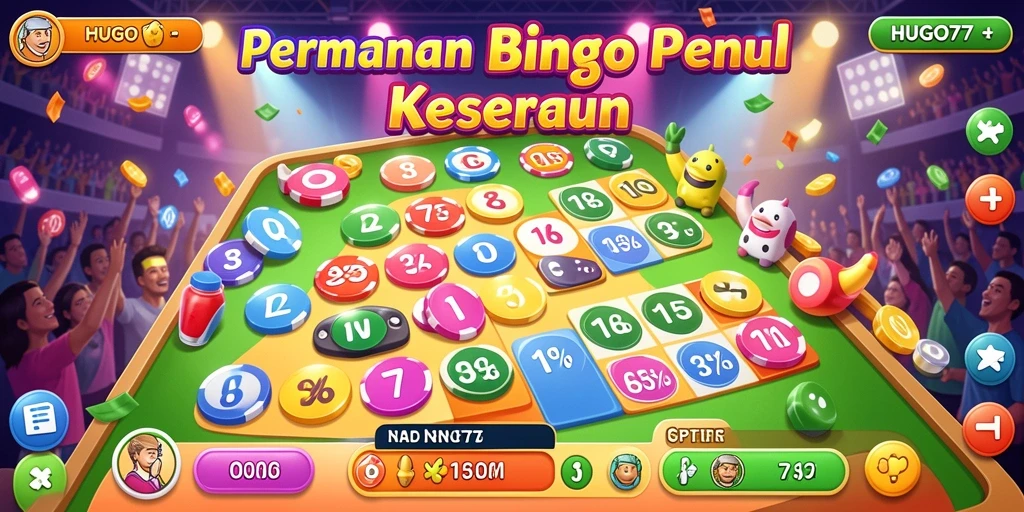 Tampilan gameplay HUGO77 menunjukkan keseruan bermain Bingo.