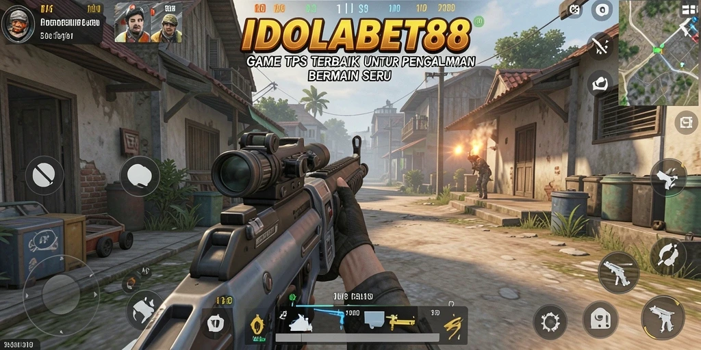Tampilan gameplay seru di IDOLABET88 dengan aksi TPS yang cepat.