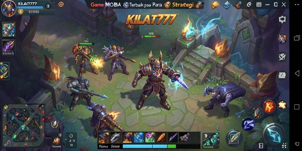Tangkapan layar gameplay KILAT777 menampilkan aksi pertempuran yang seru.