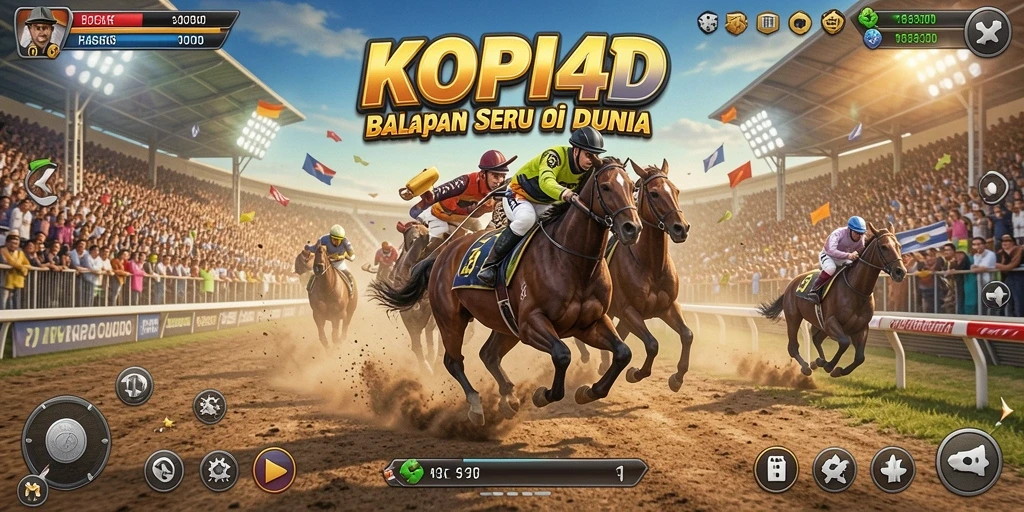Tampilan gameplay seru di KOPI4D dengan aksi balapan yang mendebarkan.