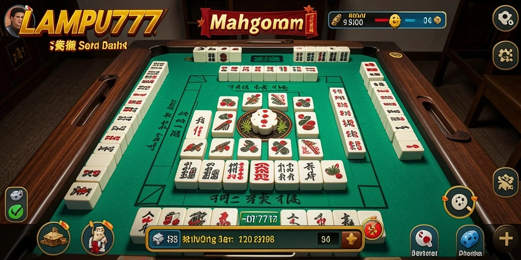 Tampilan gameplay LAMPU777 menampilkan keseruan bermain Mahjong.