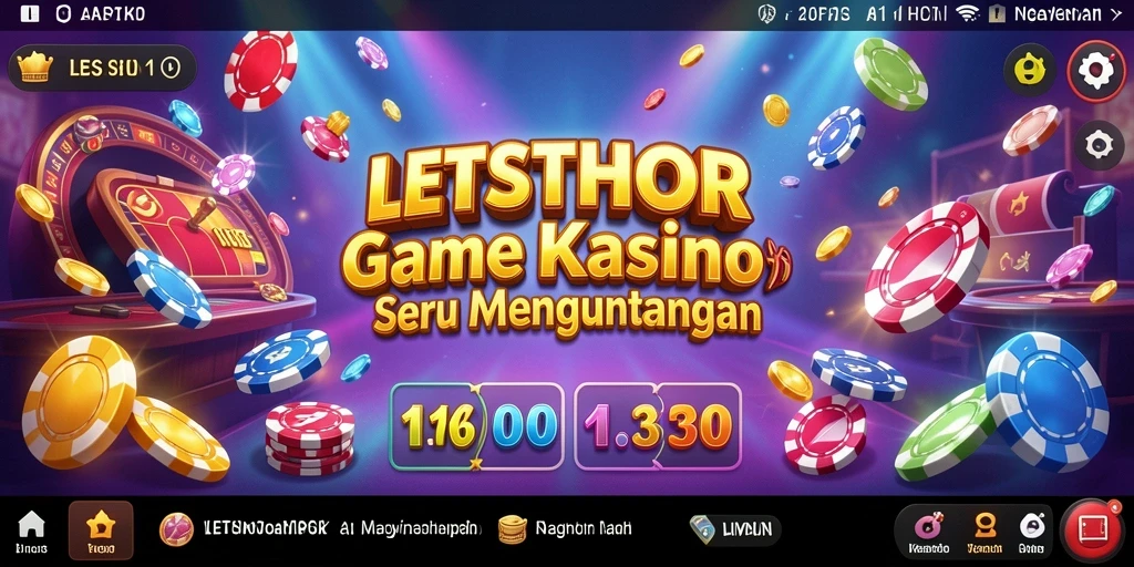 Tampilan gameplay LETSTHOR yang seru dalam permainan Kasino.