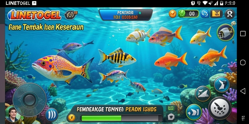 Tampilan gameplay seru dari LINETOGEL yang penuh warna.