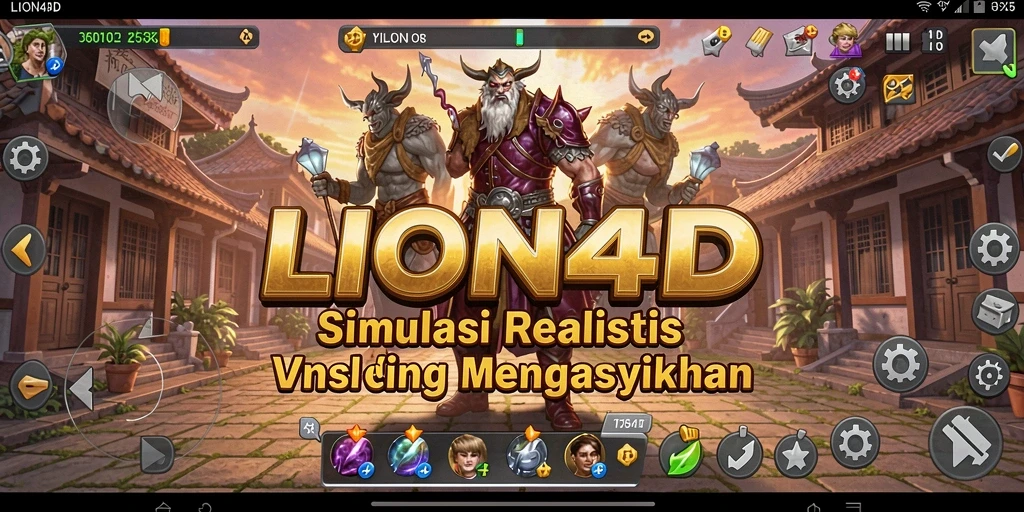 Screenshot utama LION4D menunjukkan aksi gameplay Simulation yang mendebarkan.