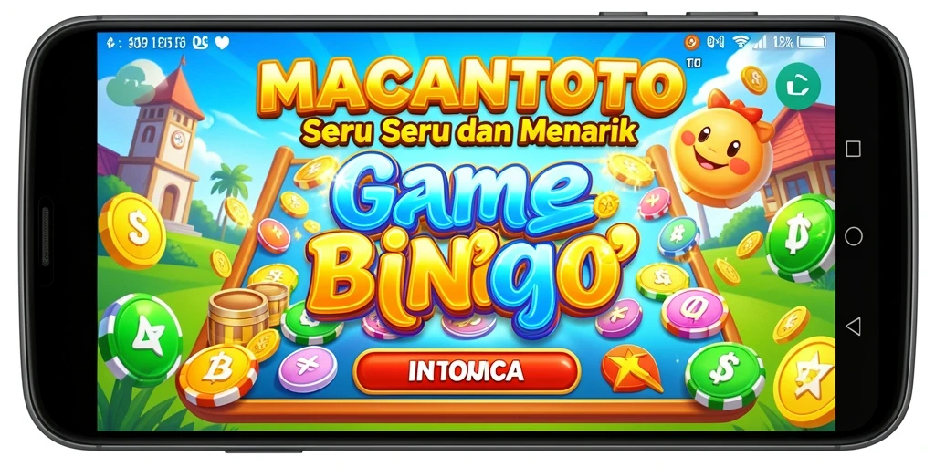 Tampilan gameplay MACANTOTO dengan elemen Bingo yang seru.
