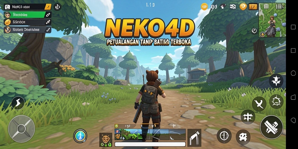Gameplay seru menjelajahi dunia terbuka di NEKO4D.