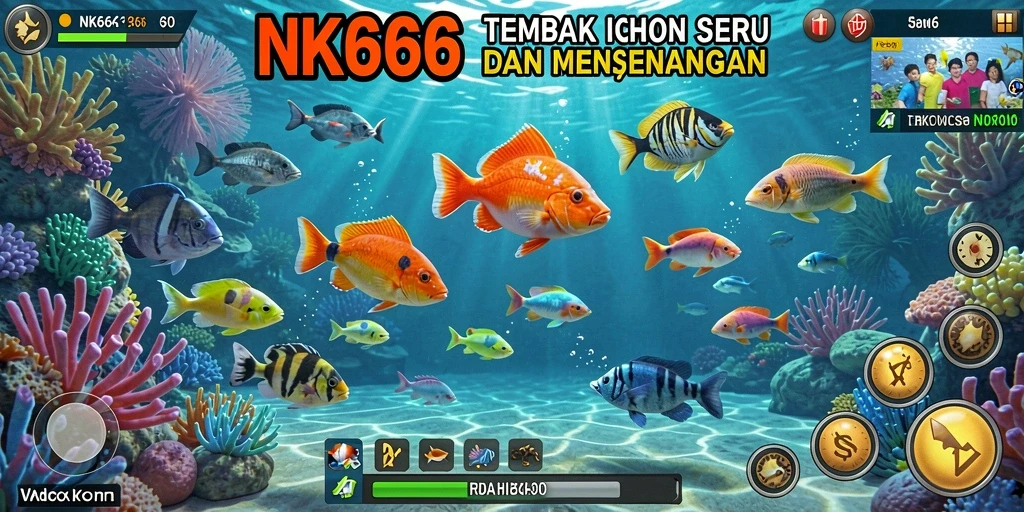 Tampilan menarik dari gameplay Tembak Ikan NK666 yang penuh aksi.