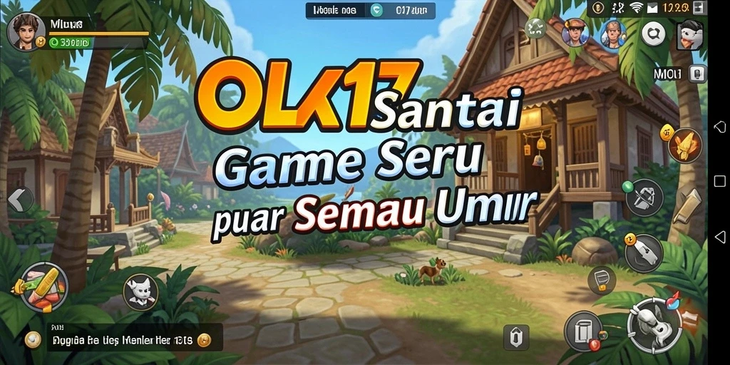 Tampilan gameplay OLX17 yang penuh warna dan seru.