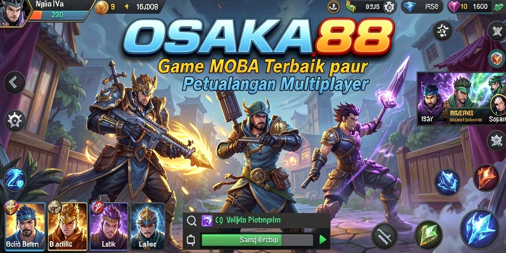Tampilan gameplay <strong>OSAKA88</strong> menampilkan pertarungan tim yang seru dan strategis.