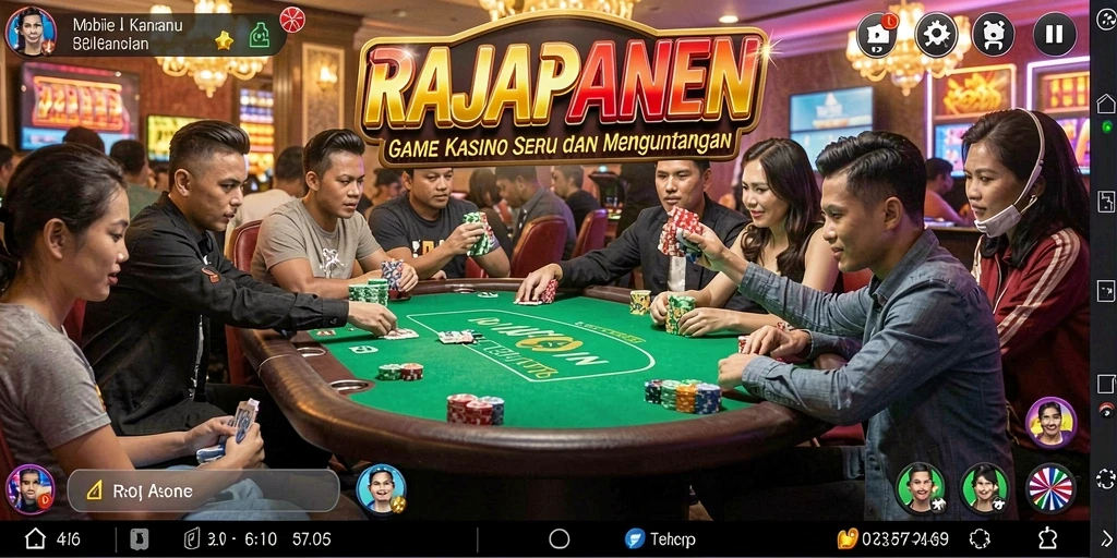 Tampilan gameplay seru di RAJAPANEN dengan berbagai pilihan permainan Kasino.
