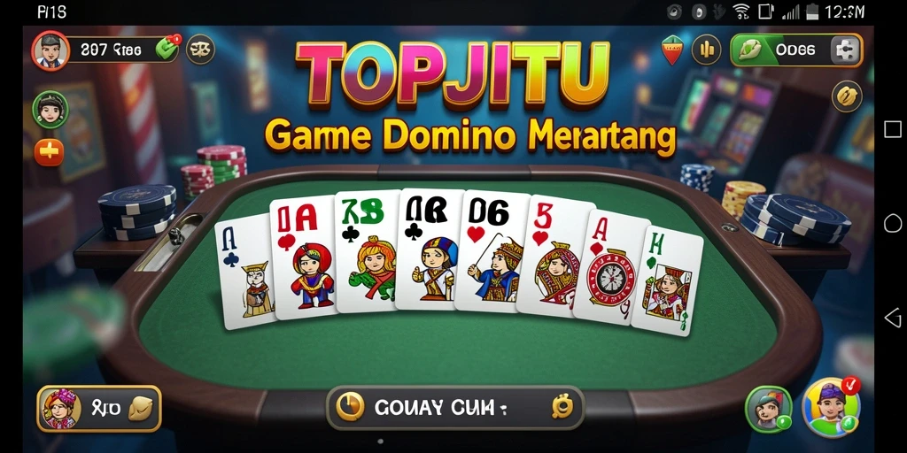 Tampilan menarik gameplay Domino di TOPJITU.