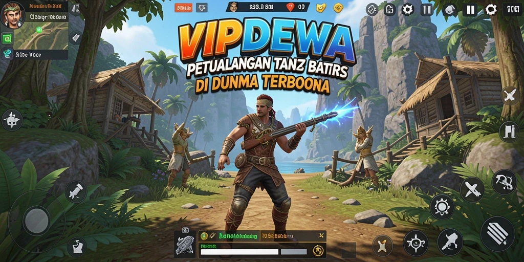 Tangkapan layar gameplay <strong>VIPDEWA</strong> menampilkan petualangan mendalam di dunia terbuka.