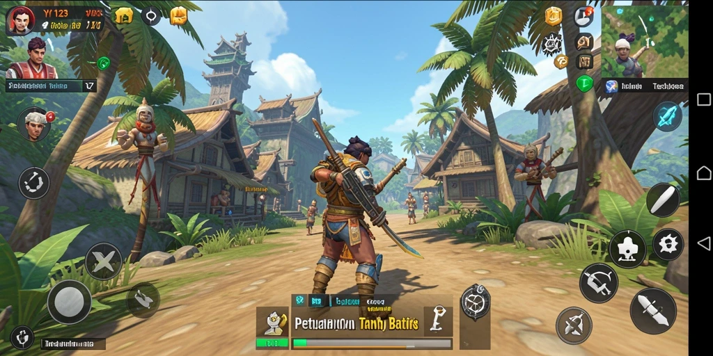 Screenshot menampilkan petualangan seru di dunia terbuka YY123.