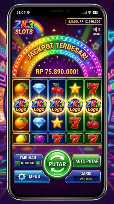 Screenshot dari antarmuka pengguna zk3 yang ramah dan teratur.